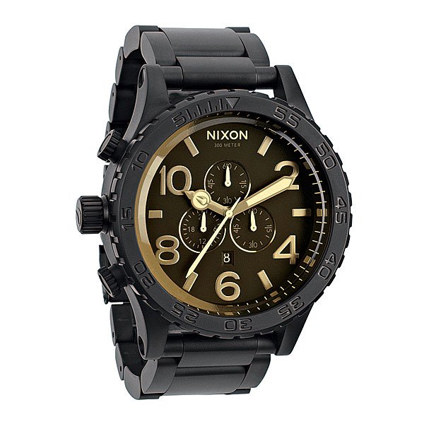 фото Часы Nixon 51-30 Chrono Matte Black/Orange Tint