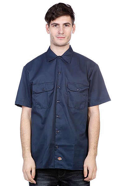 фото Рубашка Dickies Short Sleeve Workshirt Dark Navy