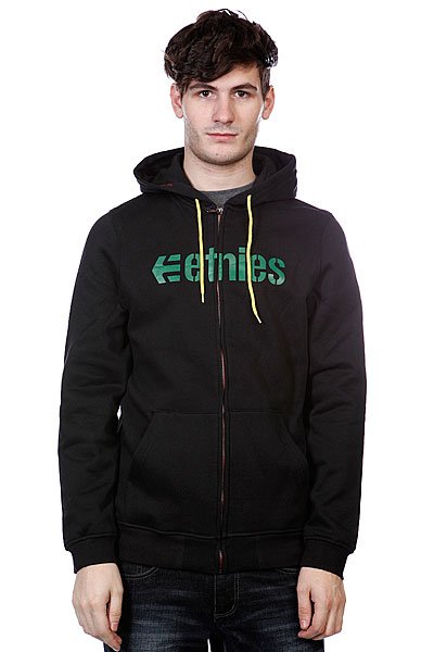 

Толстовка Etnies Corporate Zip Fleece Black