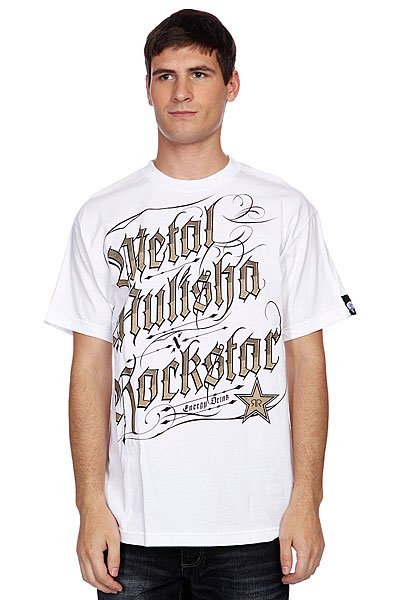 фото Футболка Metal Mulisha Black Letter Rs Optic White