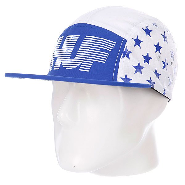 фото Бейсболка пятипанелька Huf Hell Track Volley White/Blue