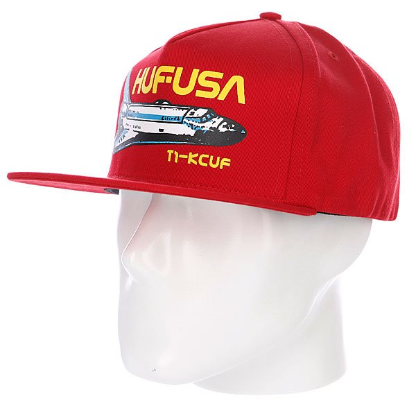 фото Бейсболка Huf Space Camp Snapback Red