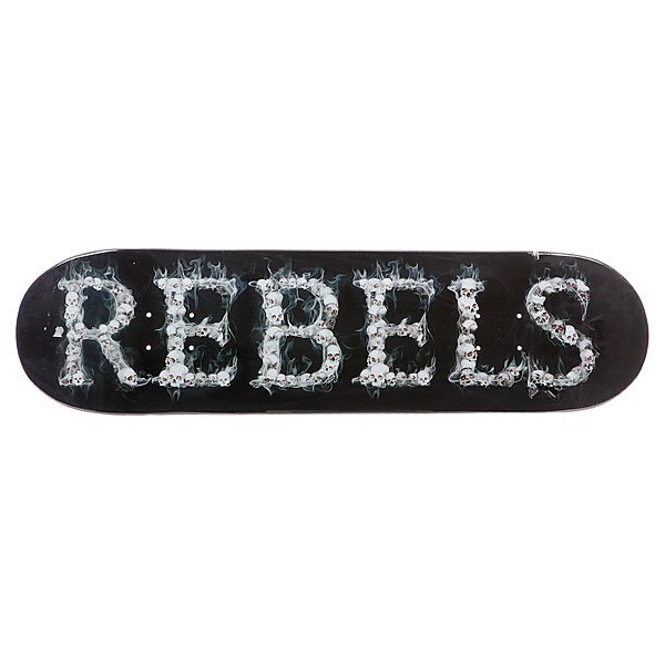 фото Дека для скейтборда для скейтборда Rebels Logo Skulls 32 x 8.25 (21 см)