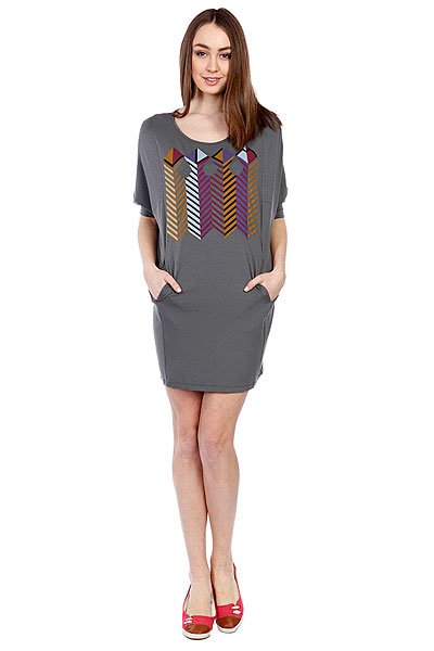 фото Платье женское Volcom Op Face Dress Charcoal Grey