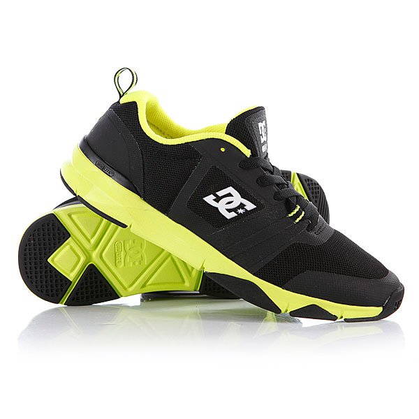 DC Unilite Flex Trainer Black Fluoro Yellow D0320392 BFY Proskater.ru