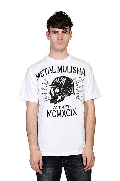 фото Футболка Metal Mulisha Black Head Optic White