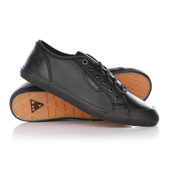 Le Coq Sportif Deauville Plus Lea Black Gun Metal Proskater.ru