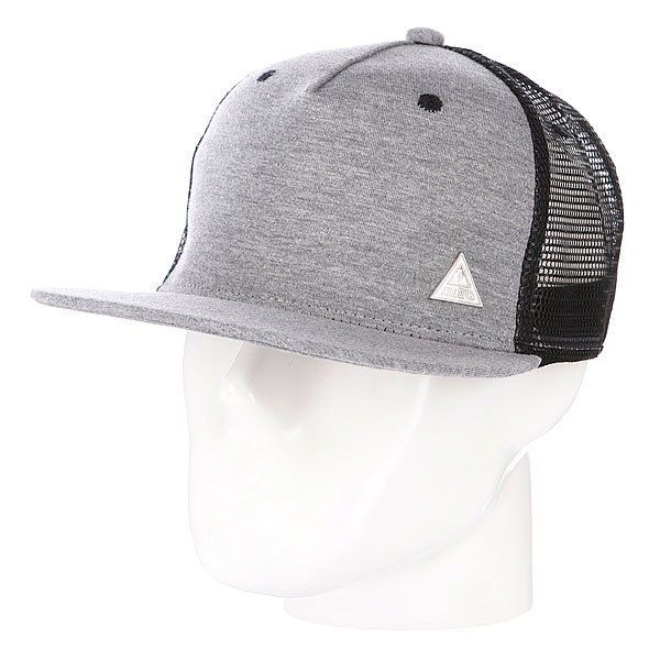 фото Бейсболка с сеткой True Spin 2 Tone Blank Trucker Cap Hather Grey/White