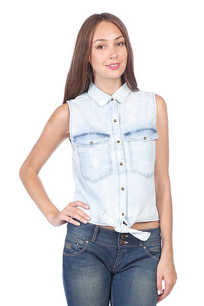 фото Топ женский Volcom Sick Muse Sleeveless Shirt Chambray