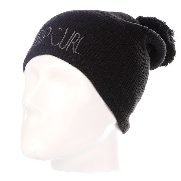 фото Шапка с помпоном женская Rip Curl Scandi Beanie Black