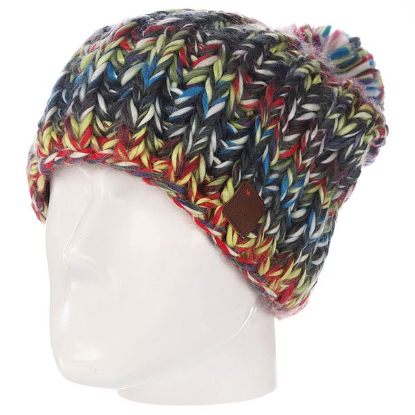 фото Шапка с помпоном женская Roxy Nola Beanie Peacoat