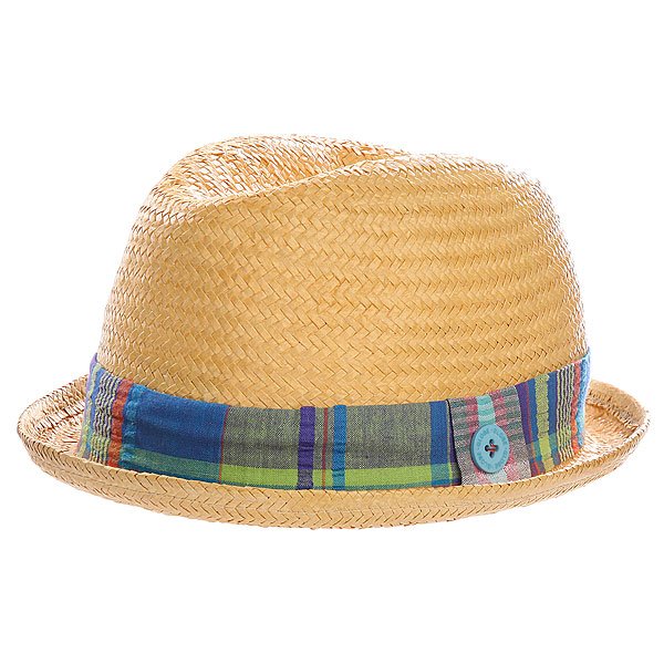 фото Шляпа Globe Plaid Band Bowler Hat Natural