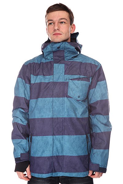 фото Куртка Quiksilver Mission System Printed Jacket Moroccan Blue