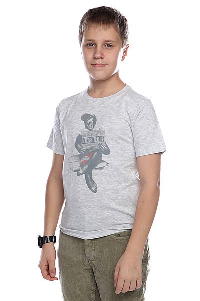 фото Футболка детская Quiksilver Basic Tee Youth Marshmellow Hea