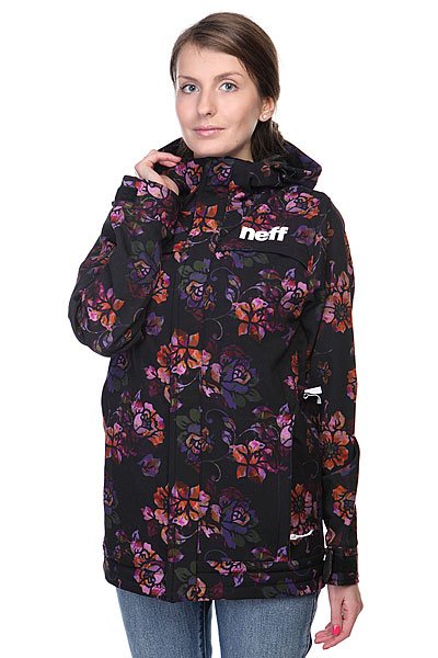 

Куртка женская Neff Lush Softshell Flower Black