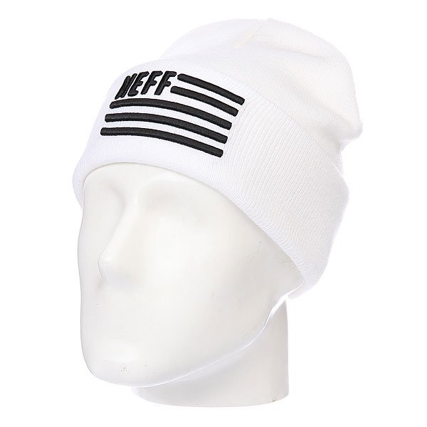 фото Шапка Neff Flagged White