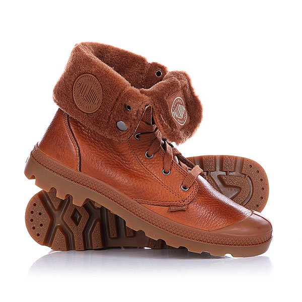 фото Ботинки зимние Palladium Baggy Leather Brown/Mid Gum