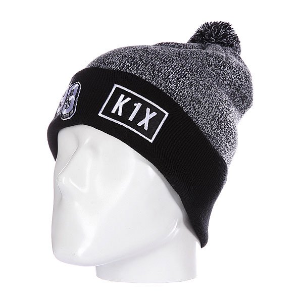 фото Шапка с помпоном K1X Bommel Beanie Grey/Black