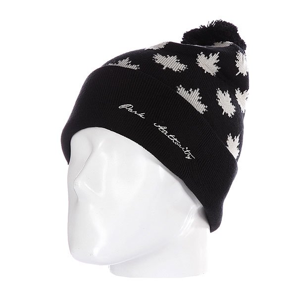 фото Шапка с помпоном K1X Foliage Bommel Beanie Black