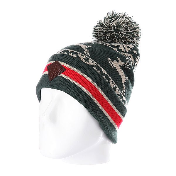 фото Шапка с помпоном Запорожец Deer Beanies Green