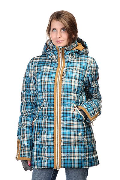 фото Куртка женская Roxy Torah Bright Influencer Jk Plaid Ocean Depths