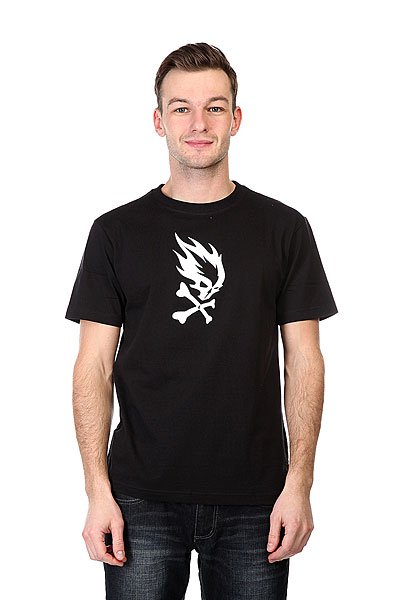 

Футболка Pyromaniac Flame Skull  Black