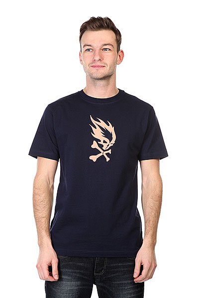 фото Футболка Pyromaniac Flame Skull  Navy