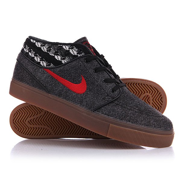 Nike janoski black and red on sale