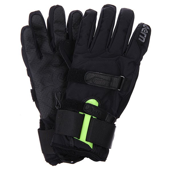 фото Перчатки сноубордические Bern Synthetic Removable Wristguard Gloves Black