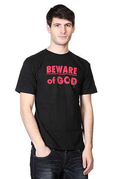 фото Футболка Neff 3d Beware Of God Black