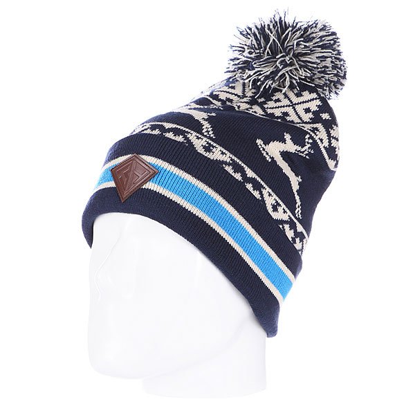 фото Шапка с помпоном Запорожец Deer Beanies Navy