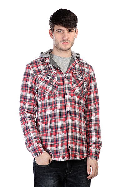 фото Рубашка утепленная Globe Alford Shirt Red