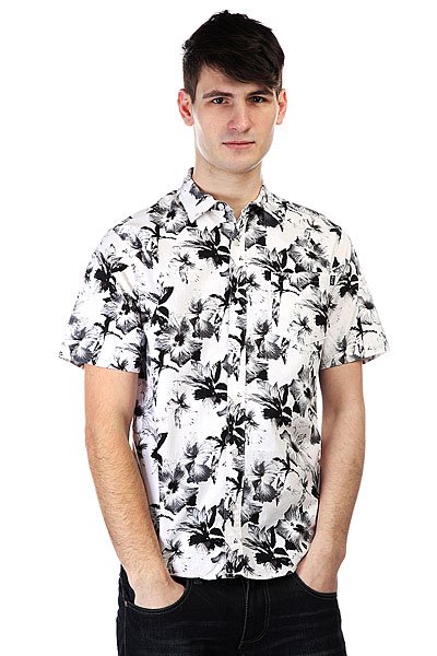 фото Рубашка Huf Floral S/S Woven White Floral