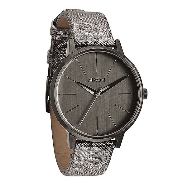 фото Часы женские Nixon Kensington Leather Gunmetal Shimmer