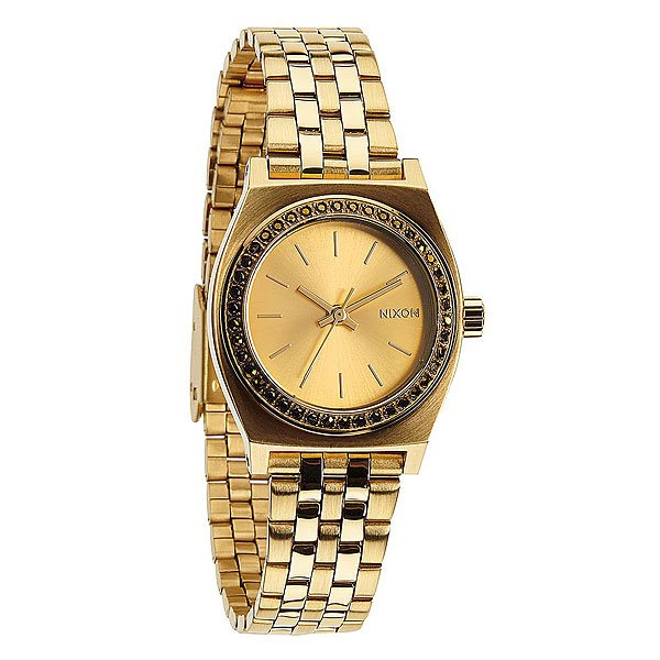 фото Часы женские Nixon Small Time Teller All Gold Crystal