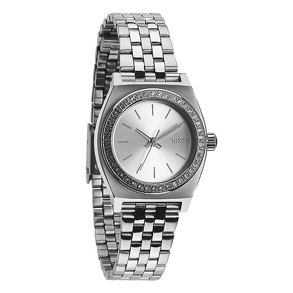 фото Часы женские Nixon Small Time Teller All Silver Crystal