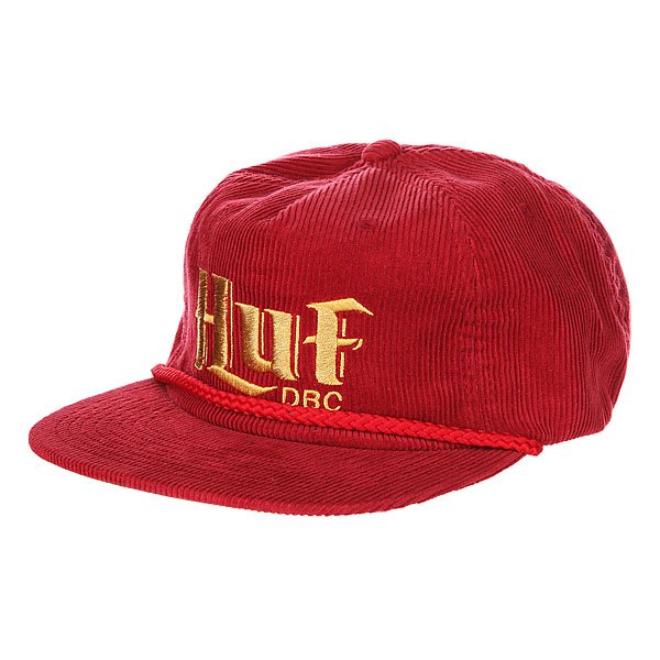 фото Бейсболка Huf Red Authentic Cord Red