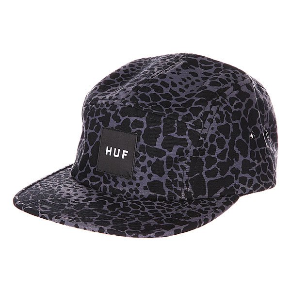 фото Бейсболка пятипанелька Huf Hell Shock Camo Volley Black Shell Shock