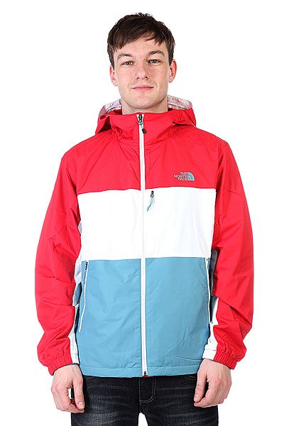 The North Face Atmosphere Jacket Tnf Red Tnf White Sky Blue