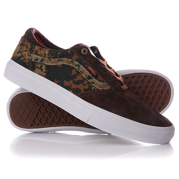 фото Кеды кроссовки низкие Vans M Gilbert Crockett Pro Camo Dark Brown