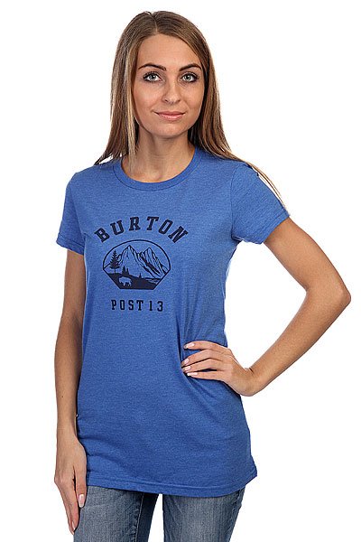 фото Футболка женская Burton Wmn Outpost Ss Heather Cyanide