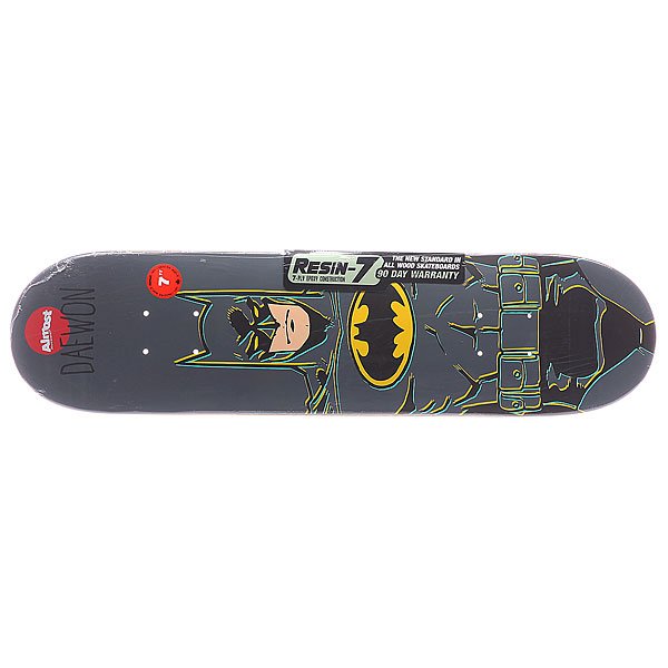 фото Дека для скейтборда для скейтборда Almost S5 Daewon Batman Mini Grey 28 x 7.0 (17.8 см)