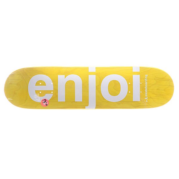 фото Дека для скейтборда для скейтборда Enjoi S5 Sprayed Spectrum Yellow 31.7 x 8.0 (20.3 см)