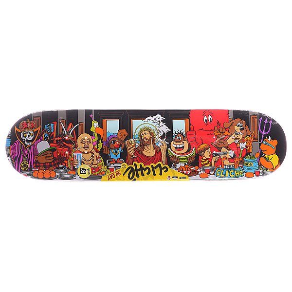 CLICHE LAST SUPPER 8.0×31.7 Купить деку для скейтборда для скейтборда Cliche S5 Last Supper R7
