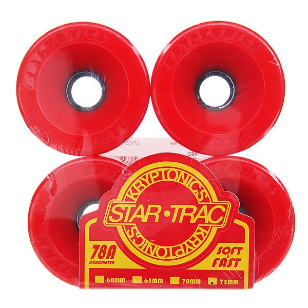 

Колеса для скейтборда для лонгборда Kryptonics Star Trac Premium Red 78A 75 mm