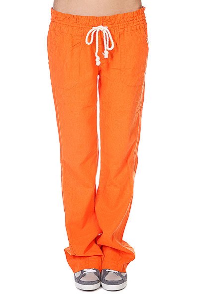 фото Штаны широкие женские Roxy Oceanside Pant J Persimmon