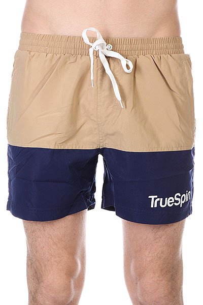 фото Шорты пляжные TrueSpin Swimming Shorts Splash Two Beige/Navy