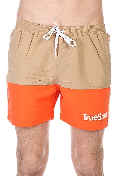 фото Шорты пляжные TrueSpin Swimming Shorts Splash Two Beige/Orange