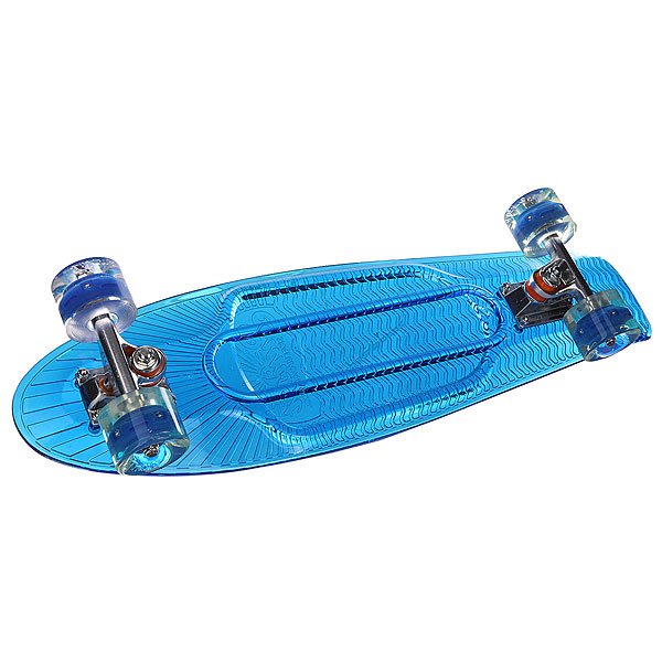 фото Скейт мини круизер Sunset Wave Complete Blue Deck Blue Wheels 6 x 22 (55.9 см)