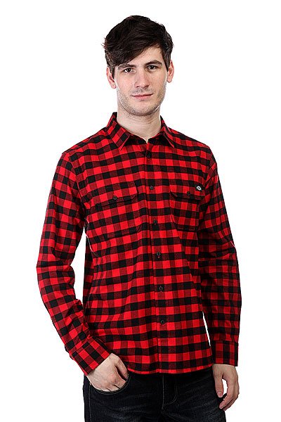 фото Рубашка в клетку Dickies Jacksonville Fiery Red